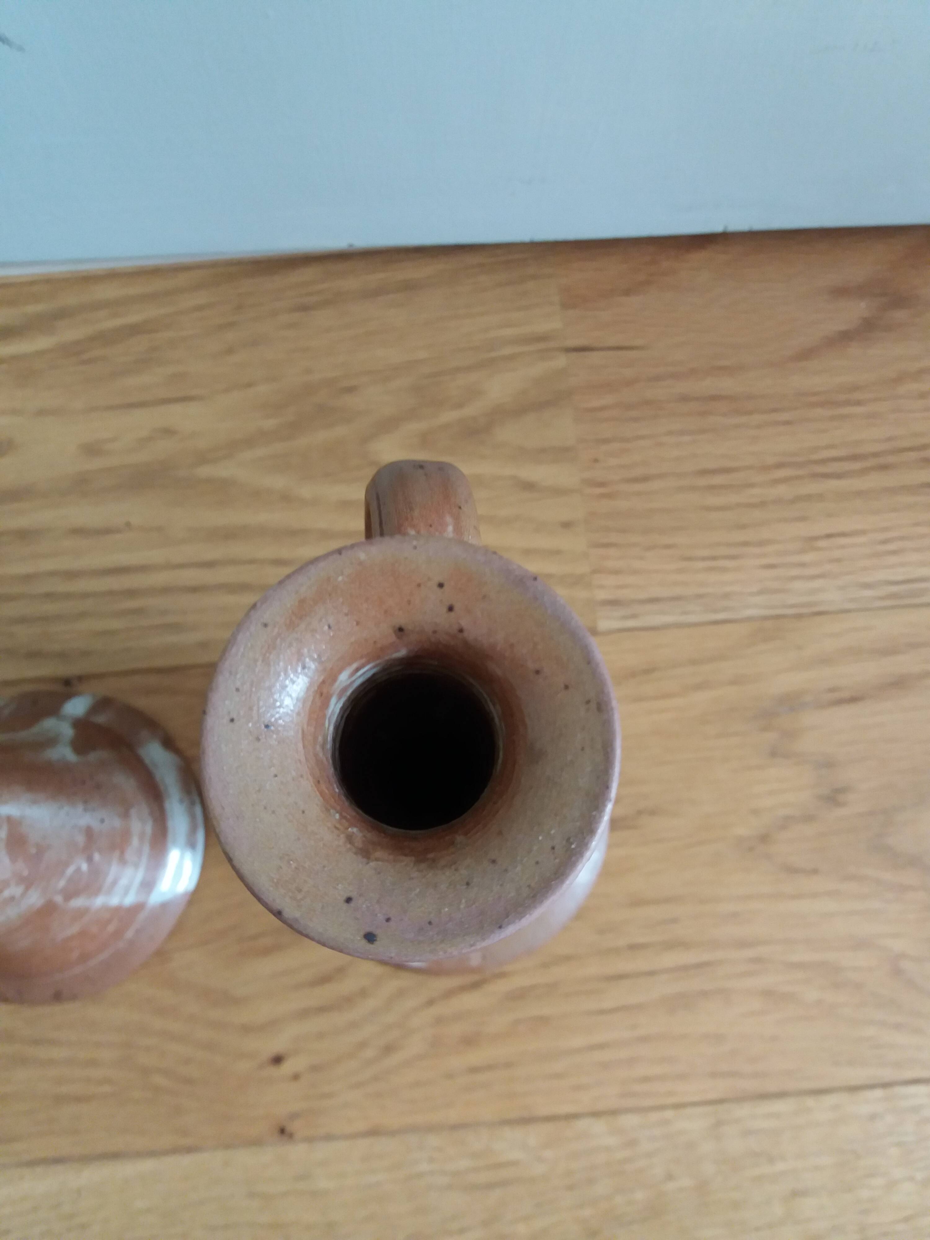 Stoneware candle holders