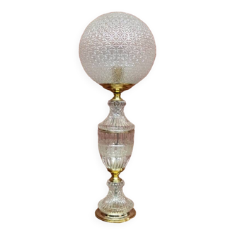 Art Deco glass table lamp, Poland, mid-20th century.