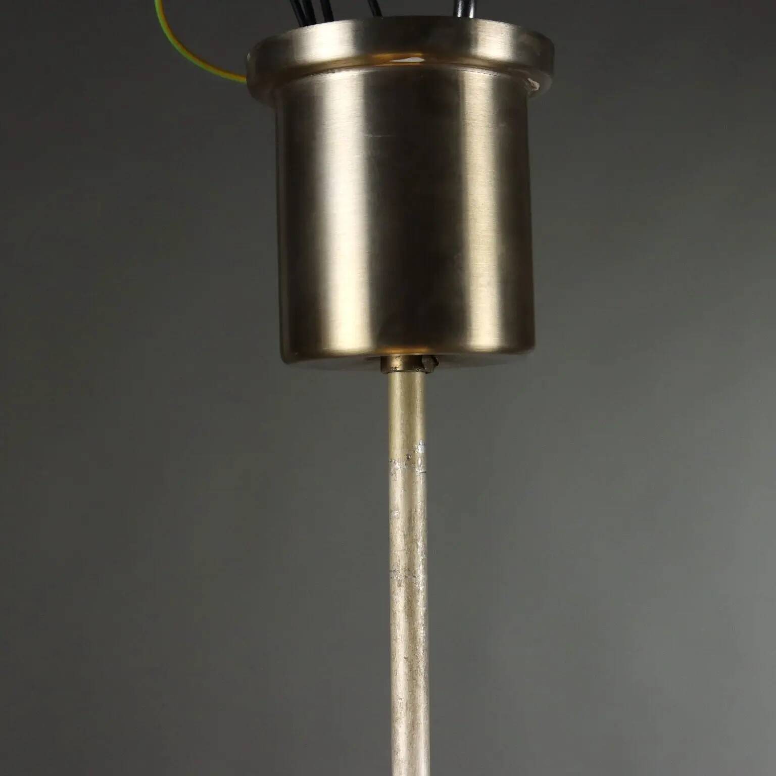 Lumi Suspension Lamp vintage design by Pia Guidetti Crippa in aluminium 1960s