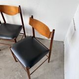 Set of 4 Italian chairs by Gianfranco Frattini.