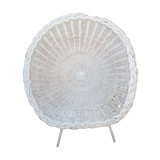Rattan shell chair