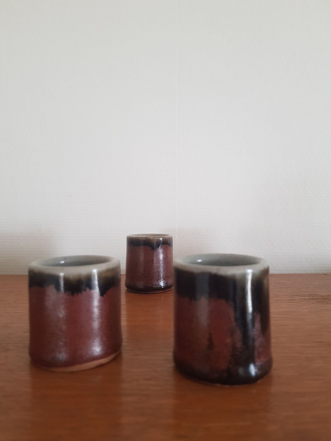 Set of 6 ceramic glasses