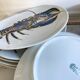 Service de 12 assiettes à poisson porcelaine Pillivuyt décor Homard