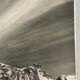 Old photo in black and white mountain summit artistic snow