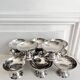 10 vintage stainless steel cups