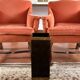 Mid-century brass and bakelite umbrella stand, France 1960s