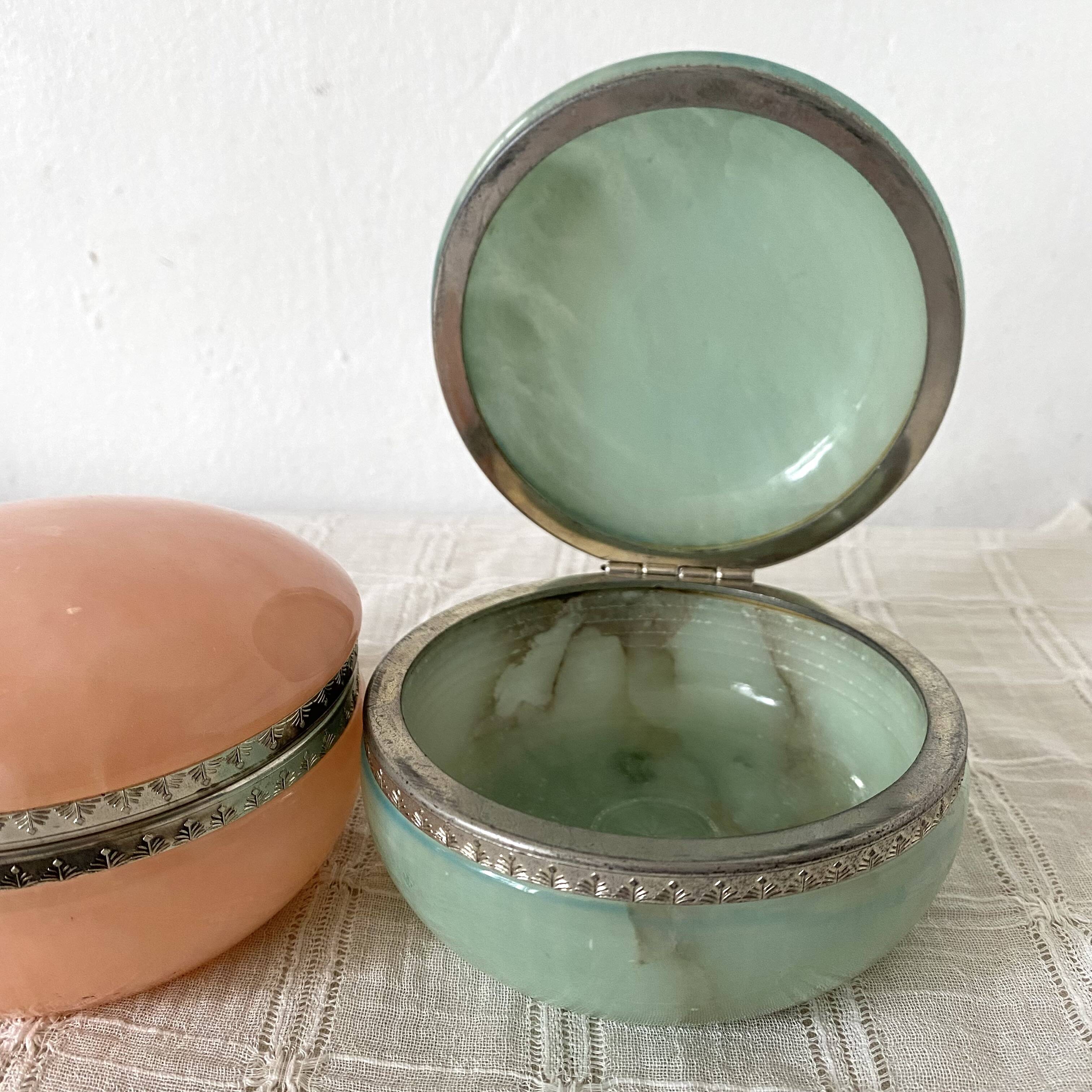 Alabaster jewelry boxes