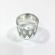 Art Deco silver towel ring