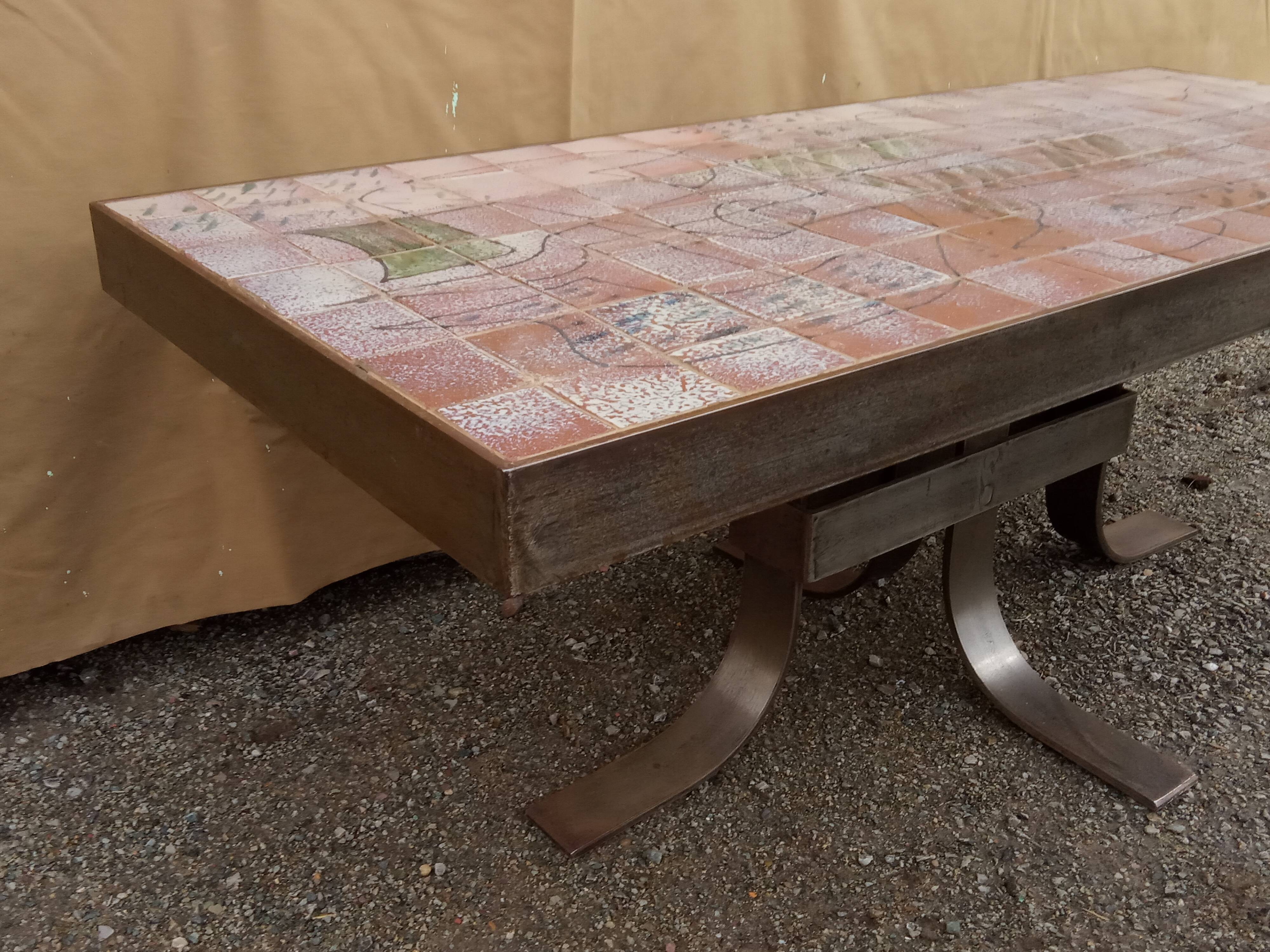 Ceramic coffee table 1970