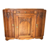 Low art nouveau sideboard in walnut