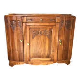 Buffet bas art nouveau en noyer
