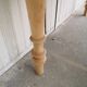 wooden dining table, vintage, turned legs, firm table style