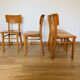 4 camel Thonet bistro chairs