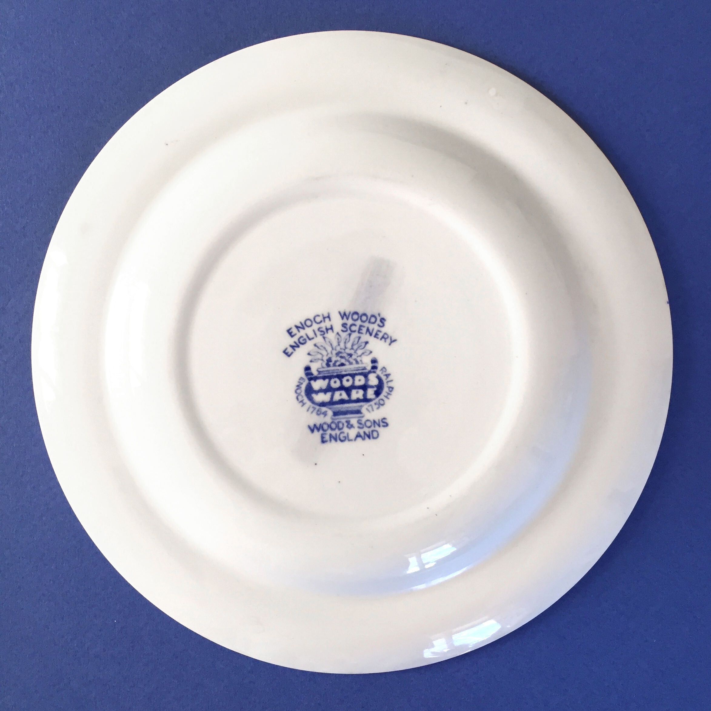 Set of 2 Woods & Sons England “Enoch Woods - English Scenery” plates