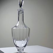 Large crystal decanter from Sèvres, vintage 1970s-1980s.