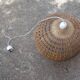 Suspension ball in rattan straw