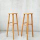 Pair of high stools in pine