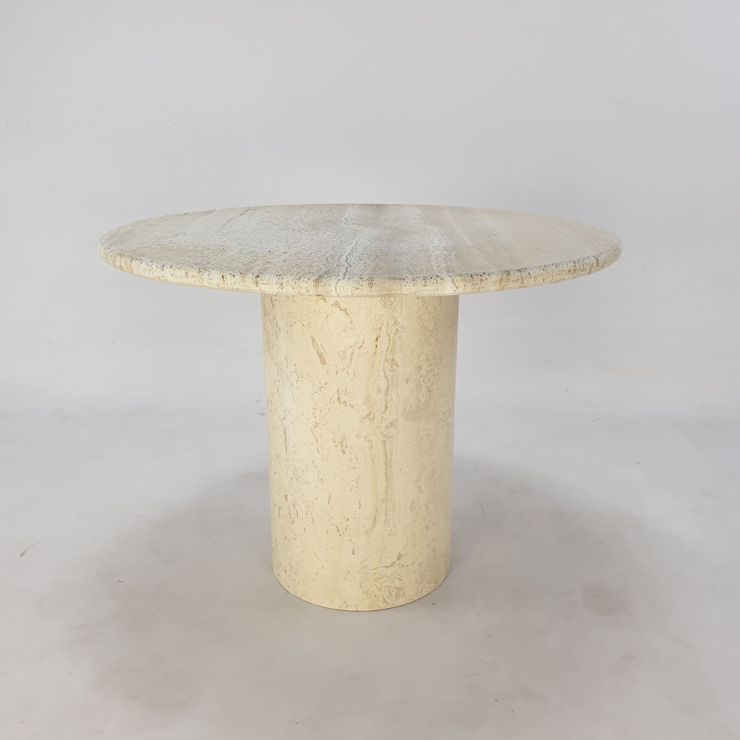Italian Travertine Coffee Table, 1980s