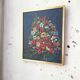 Oil canvas bouquet of flowers