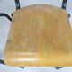 4 school chairs 1950