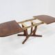 Vintage large oval extendable dining table 1960s