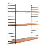 Teak “string” wall shelf, Sweden, 1950