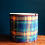 Yellow and green Scottish wool tartan lampshade
