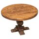 Sculptural table in solid oak, 1960s