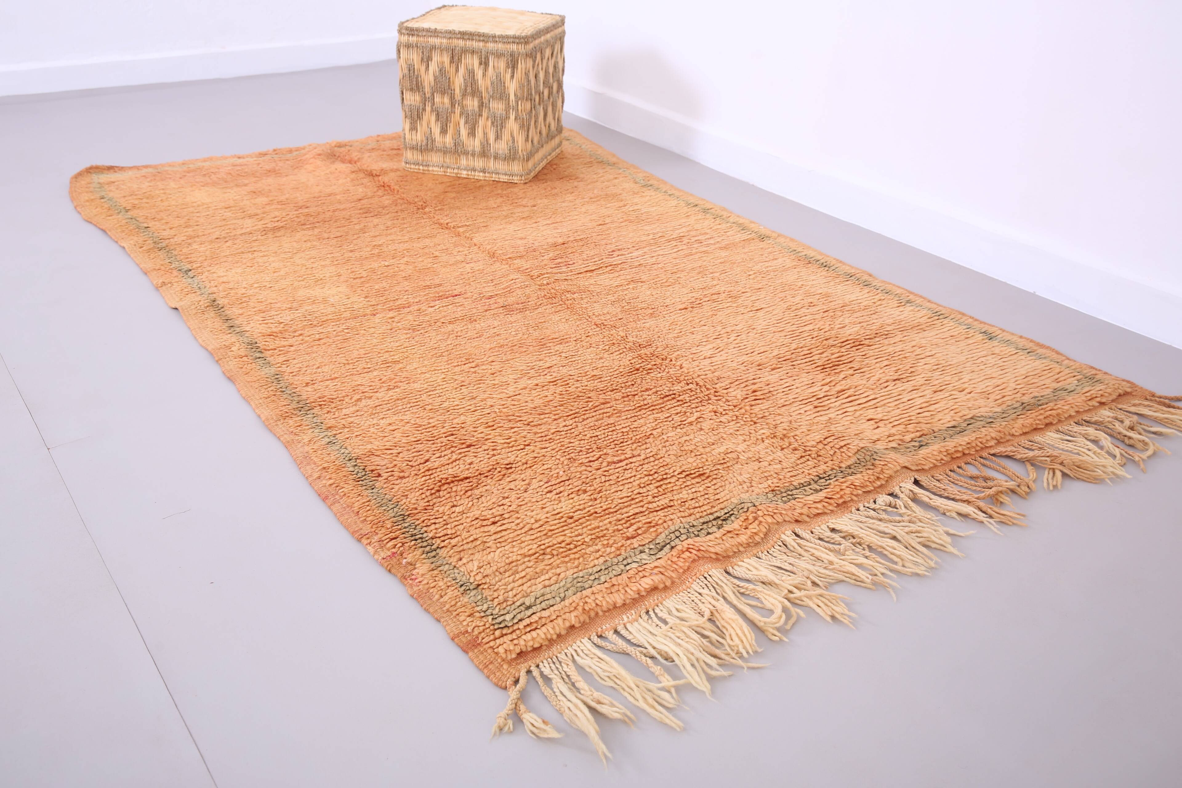 Peach Vintage Moroccan Rug 144 x 226 cm -