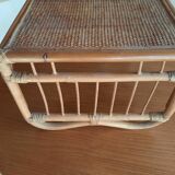 plateau rotin et bambou/table d'appoint