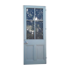 Glass door 82,8x215,3cm old translucent glazing