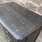 Alsatian curved chest of drawers XVIIIth patinated