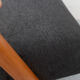 1950s armchair in anthracite velour, completly restored