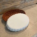 Appetizer dish - Hollande pattern - blue and wicker