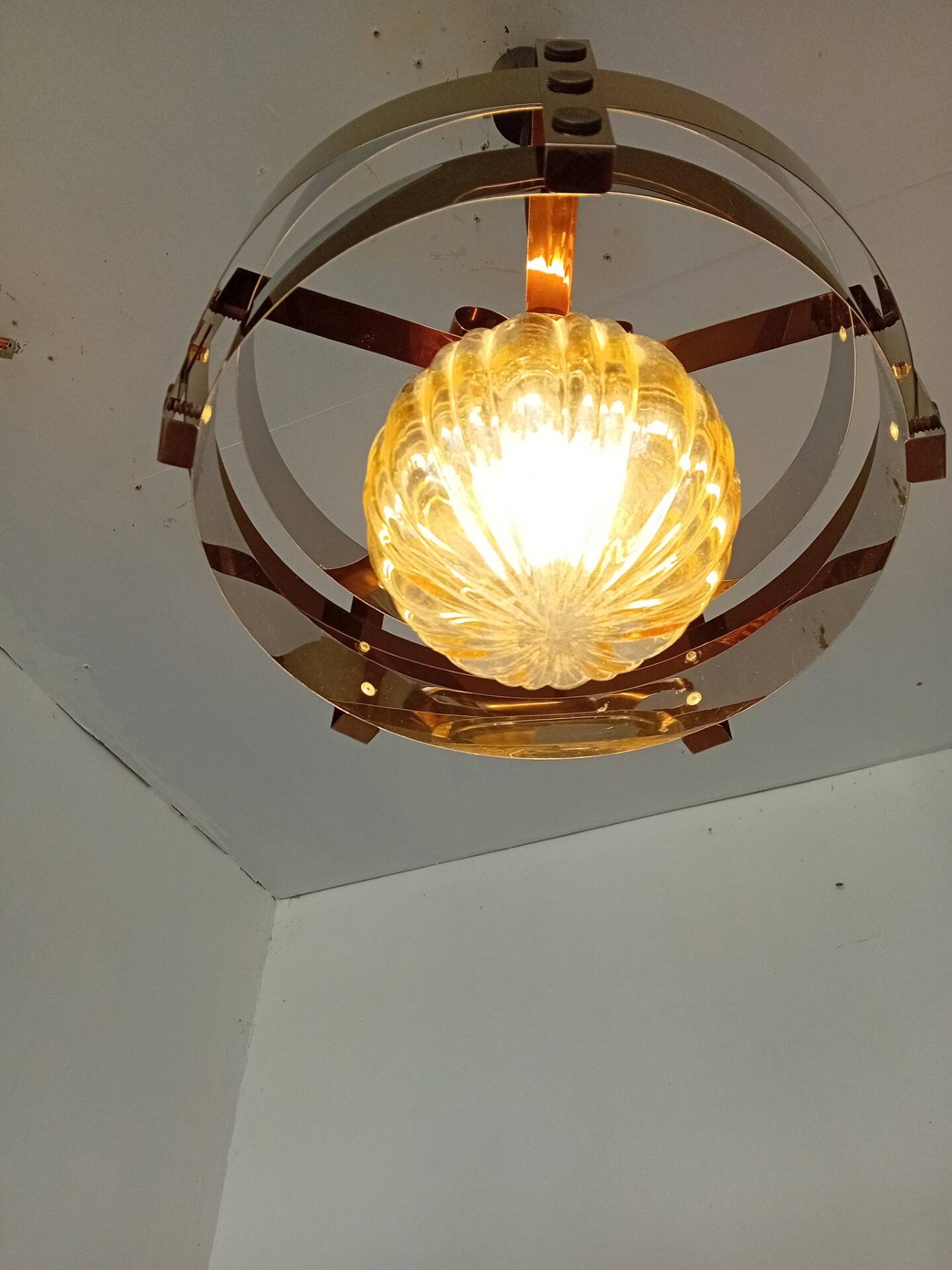 Space art pendant light from the 70s