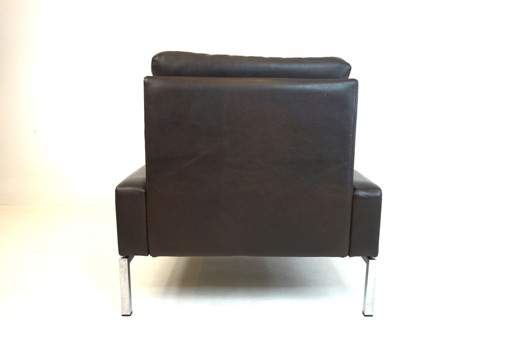Fauteuil en cuir Wilkhahn Série 800 par Hans Peter Piel
