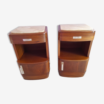 Pair of art deco bedside tables