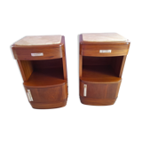 Pair of art deco bedside tables