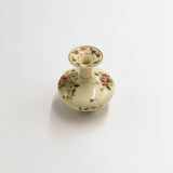 Vase soliflore en porcelaine de zsolnay