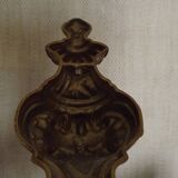 Double bronze wall light, vintage French traditional style, scrolled arms 5097.