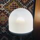 Danish glass globe floor lamp
