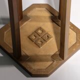 Rares tables d'appoint Peter Ghyczy T18, modèle des années 1970, hauteur 73 cm.