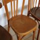 5 vintage bistro chairs