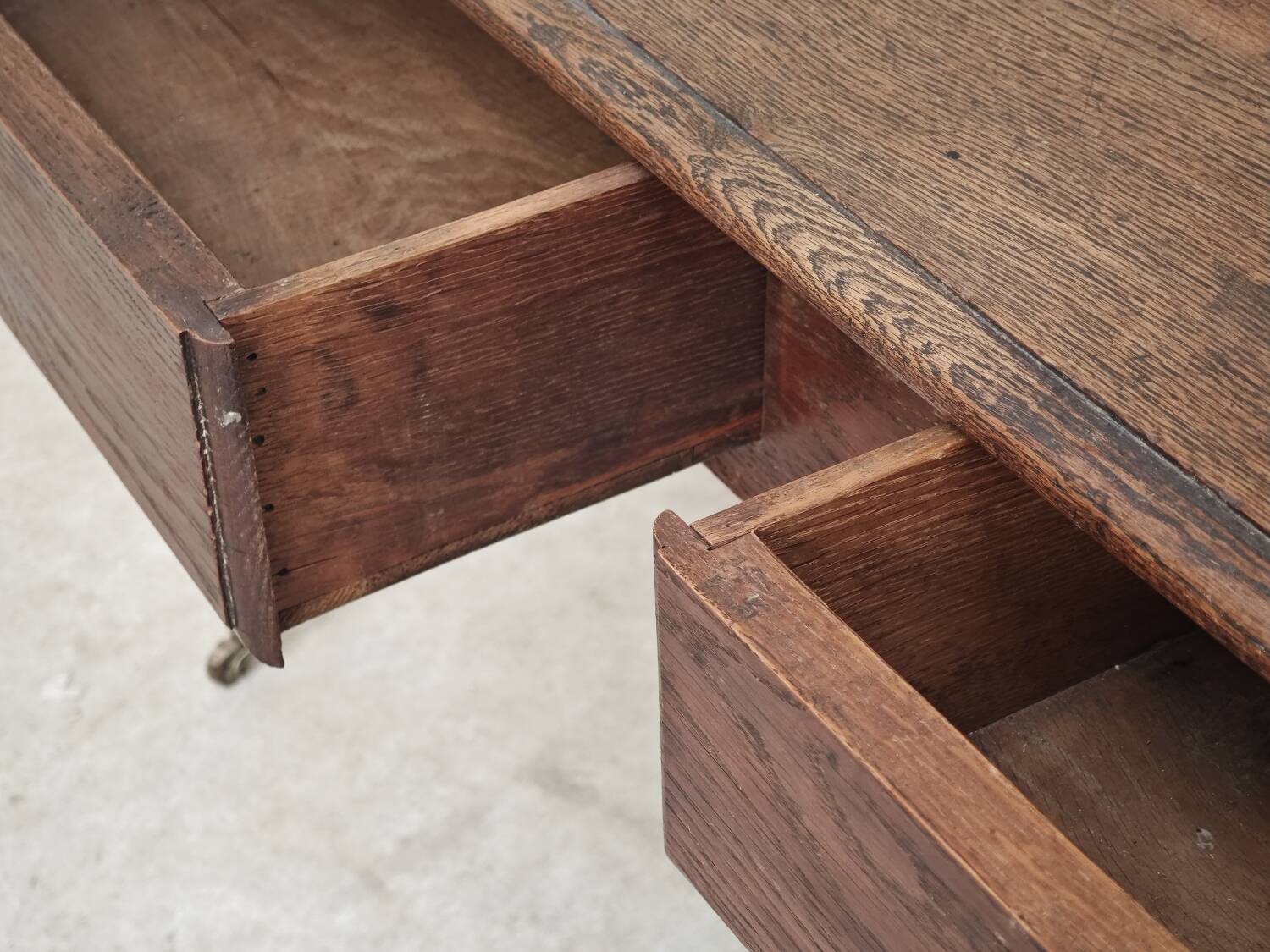 1940s farmhouse table in solid oak