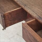 1940s farmhouse table in solid oak