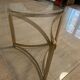 Gold metal coffee table, 1970s