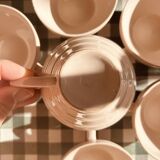 Set of 6 Saint Amand Art Deco cups