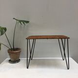 Rattan and metal coffee table by Raoul Guys