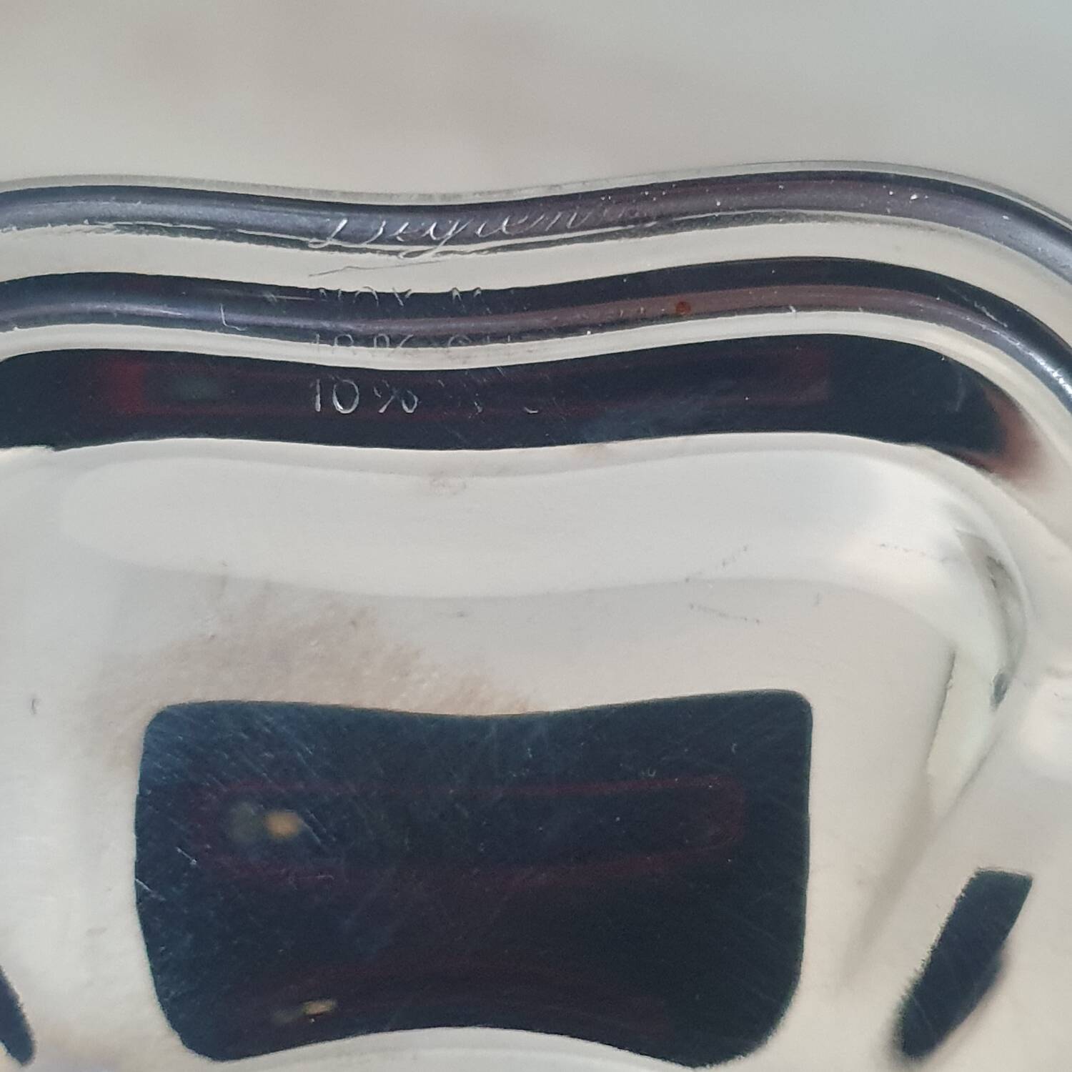 Guy Degrenne 18/10 stainless steel sauceboat, Régence collection