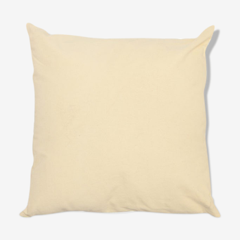 Coussin coton jaune 45x45cm